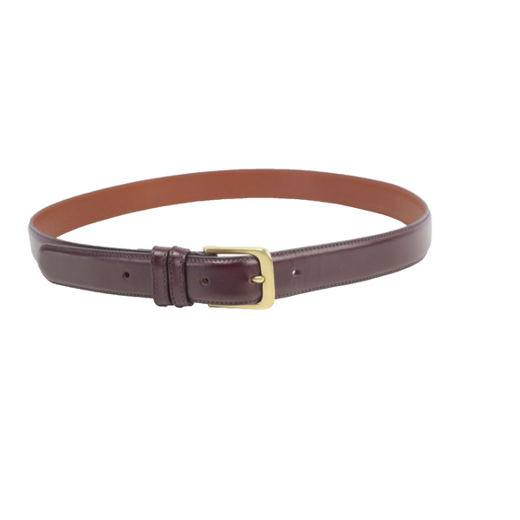 Coach Accessories - Coach Burgundy Leather Skinny Dress Belt Cowhide Gold Buckle Women Size 34 85